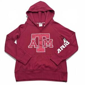 Victoria's Secret PINK x Texas A&M Hoodie Womens Size Medium Red Pullover